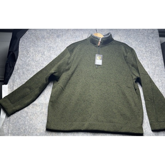 Victory Other - Victory Sportswear Fleece Pullover Mens XXL‎ Olive Quarter Zip Long Sleeve